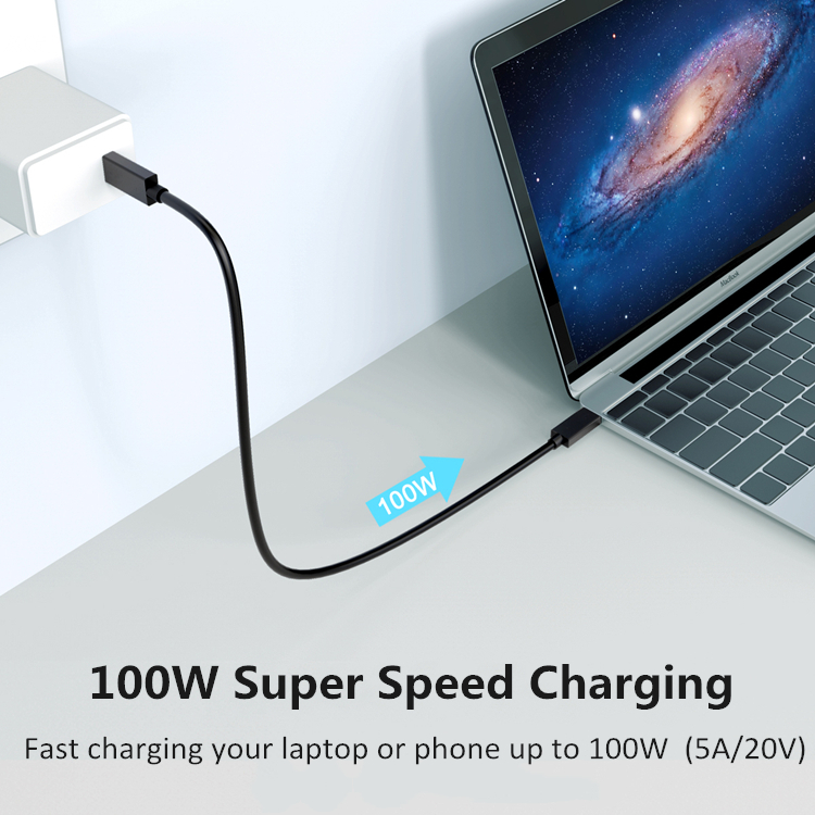 TID 5342 USB-IF Certified thunderbolt 4 data cable 40gbs 100w 8k 60hz For 8K60Hz UHD Display (4)