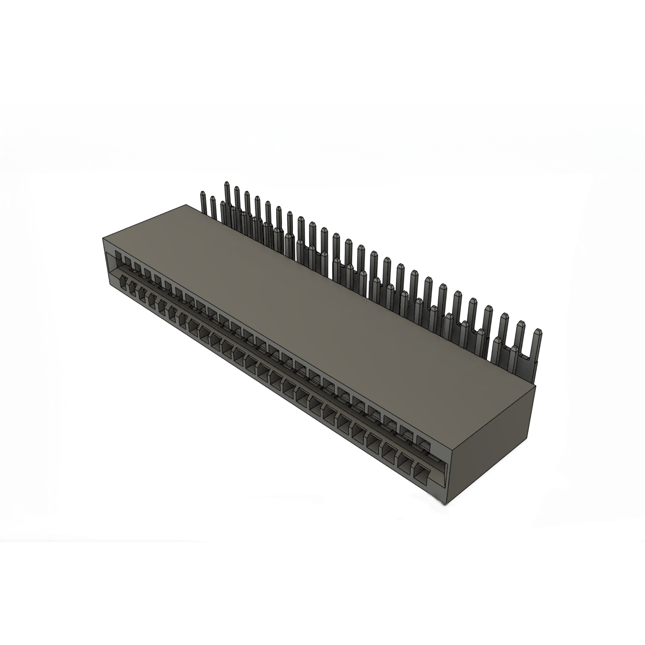 AA11R21421285C1---61H11 2.54mm (Signal) + 7.62mm (Power) Connector, DIP 90°, 14 PINs for Signal + 12 PINs for Power