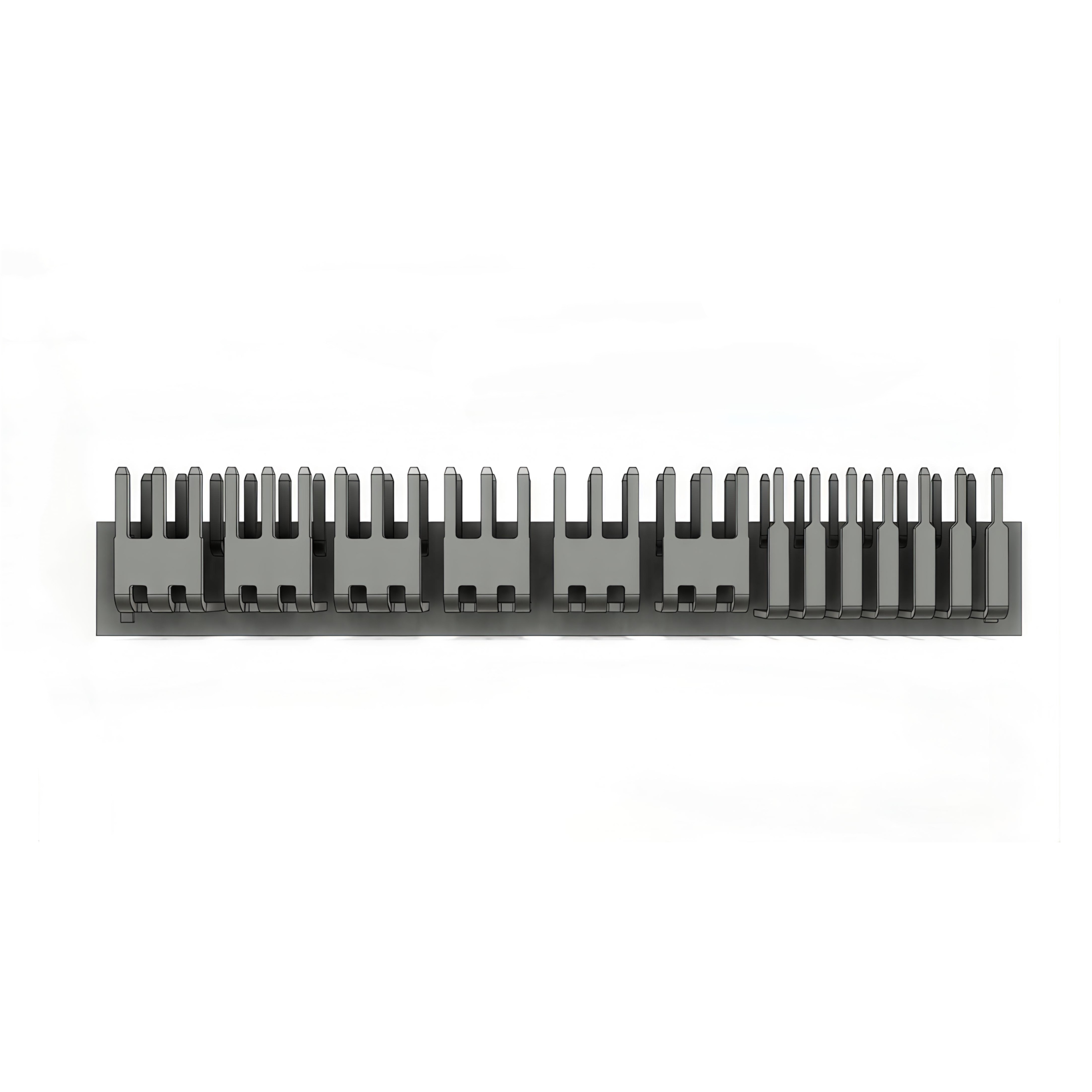 AA11R21421285C1---61H11 2.54mm (Signal) + 7.62mm (Power) Connector, DIP 90°, 14 PINs for Signal + 12 PINs for Power