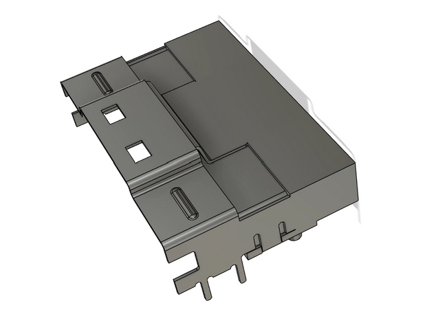 SlimSAS SFF8654 SMT 90°Right-Angle 