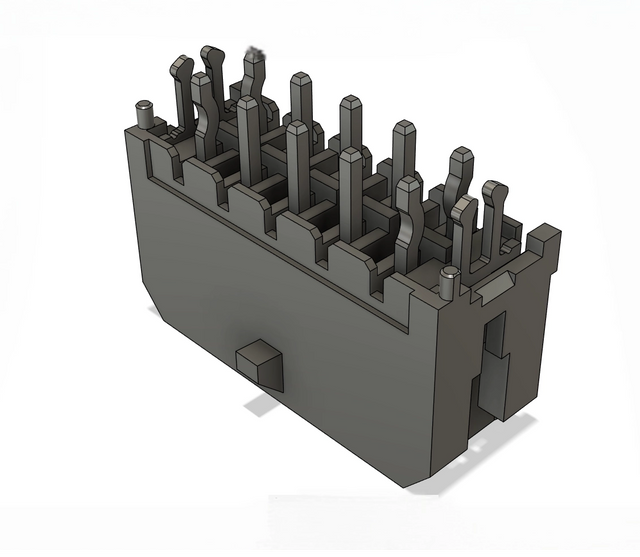 MX 3.0mm Pitch, 2x05PIN 180°, Dual Row Power Connector
