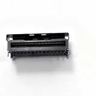 MCIO 74PIN CONN 0.60 PITCH (PCIe Gen 5) R/A BLACK Au30u'' Terminal Length1.50 mm