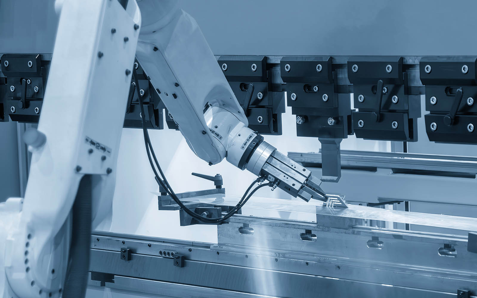 Industrial Automation Production Line with Rugged PCB and Power Connectors for Robotic Systems