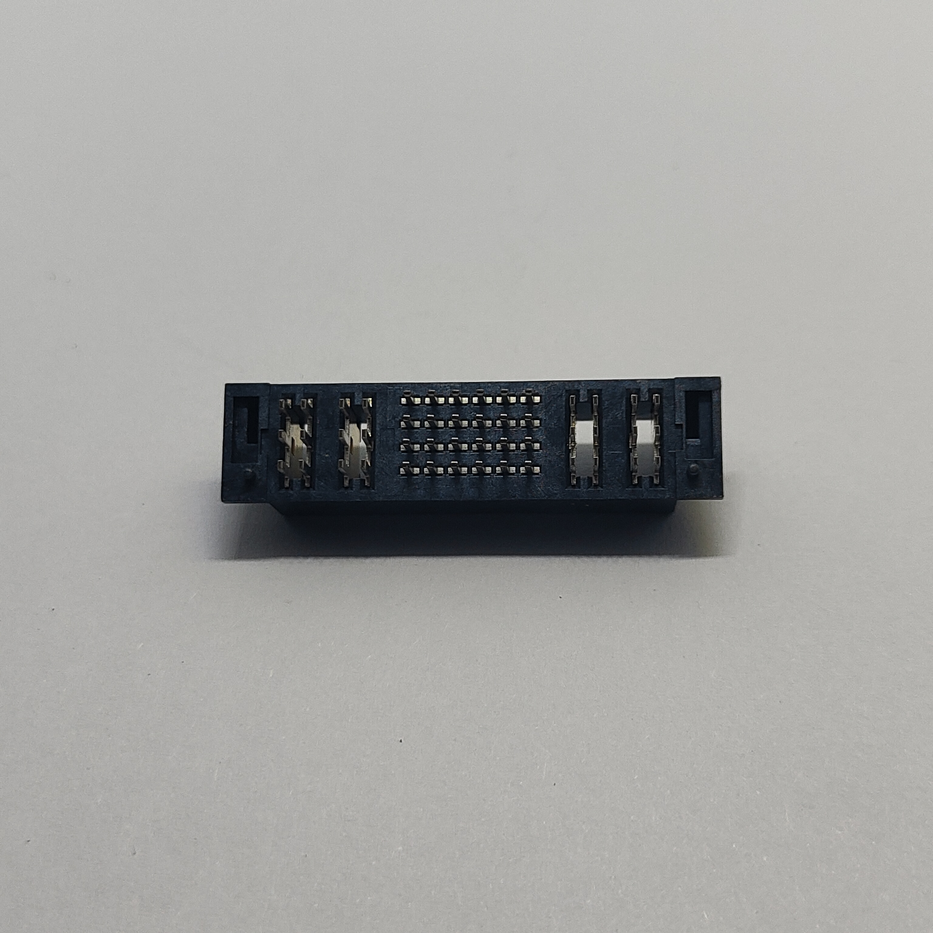 5.0mm Pitch Female Header, DIP 180° Vertical, 2 Power Pins Left 2 Power Pins Right, 2.0mm Signal Pins, Semi-Gold 10u" Plating