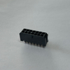 MX 3.0mm Pitch Dual Row Right Angle Header, 90°, DIP, LCP Material, Black, Dimension "L" = 3.00mm