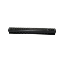PCIe 164Pin Large Angle Clamp‑Type Slot, No‑Ear No‑Post No‑Rib, G/F, Black LCP, Blister Tray Packed