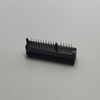64‑Pin PCIe Open‑End Guide‑Post DIP Connector, Black LCP Housing, Gold‑Plated Terminals