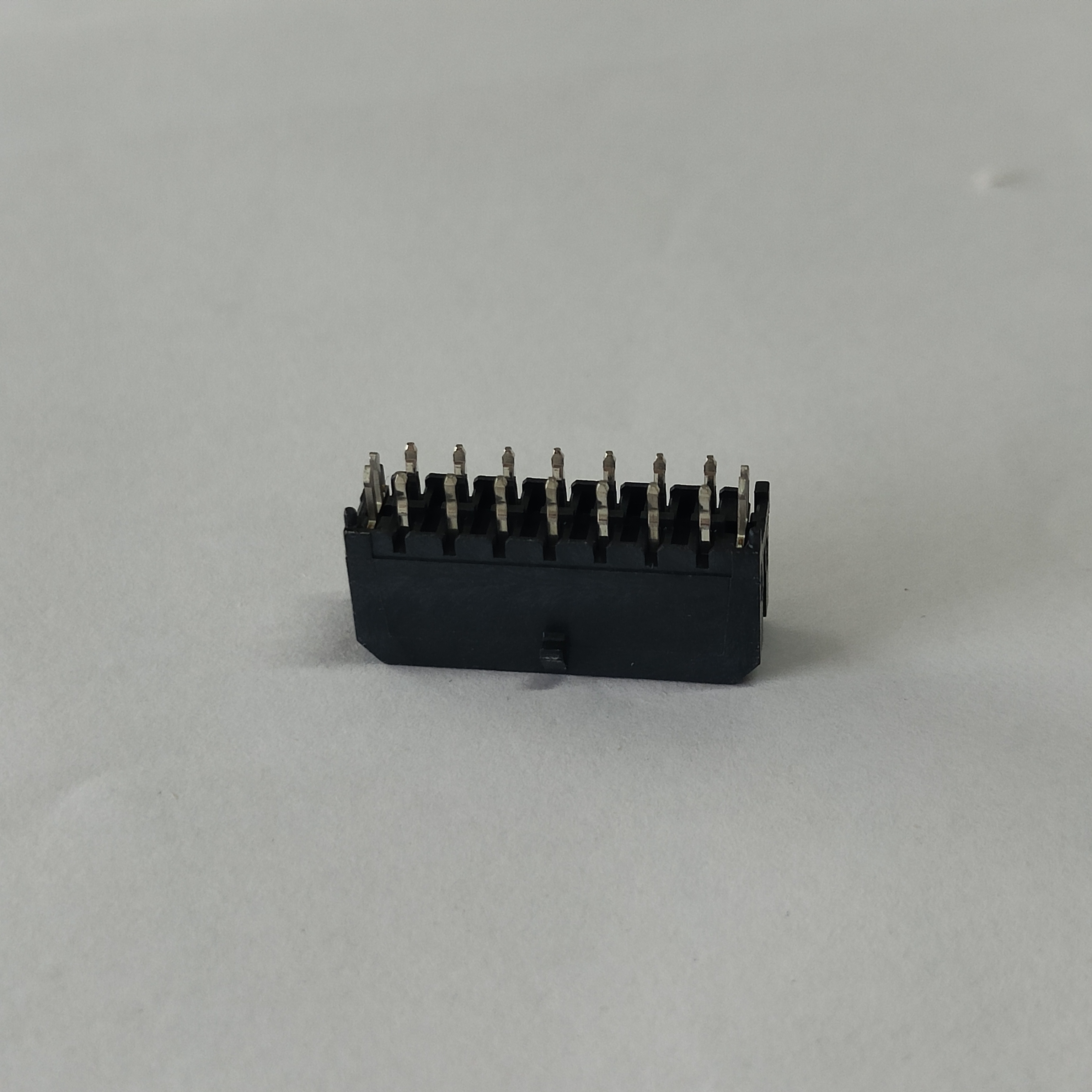 MX 3.0mm Dual Row Straight Header 180° DIP LCP Black T2 Copper Tin-Plated With Cover Tape & Reel