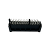 PCIe 64‑Pin Slot, No‑Latch Guide Post, Gold‑Finger, Black, No‑Logo DIP
