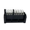 PCIe Gen4.0 36‑Pin Overhang Guide Post DIP Connector Black 3.1mm AuG/F