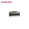 MCIO 74P Connector 0.6mm Pitch PCIe Gen5, Vertical Through Hole, 30μ" Gold Plating, Black Metal Shell, 2.20mm Pin Length
