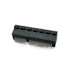 PCIe 64P Clamp‑Type Connector, Clip‑in Foot, No‑Ear No‑Pos DIM A:1.4 T-1.6MM G/F
