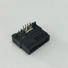 High Current 2x2P RA Female Conn, 5.08 Power 1.27 Signal, 10µ" Au, Black