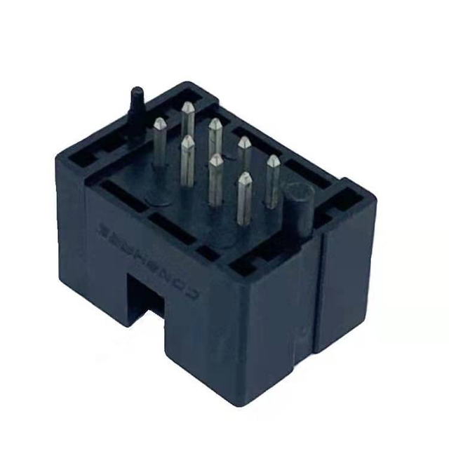 Fan Socket 2x4P DIP Black 5A