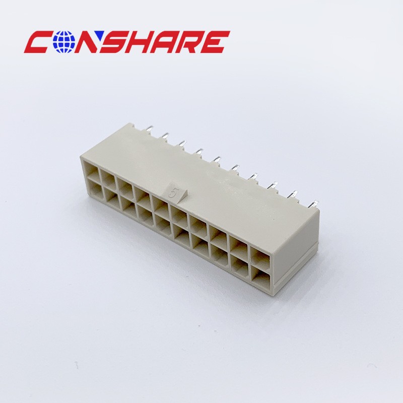 2×12P ATX Connector Non-Post High Temperature Resistant