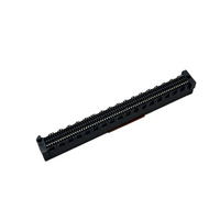 0.80mm Pitch SMT Edge Card Connector, Vertical (180°) with C‑Shaped Solder Pins 3µ" Selective Gold (Contact) / Tin (Tail)