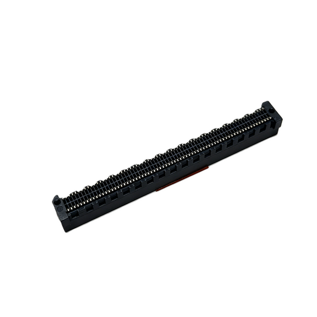 0.80mm Pitch SMT Edge Card Connector, Vertical (180°) with C‑Shaped Solder Pins 3µ" Selective Gold (Contact) / Tin (Tail)