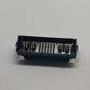 5.0mm Power + 2.0mm Signal Combo Connector, DIP R/A, 2P+24P+2P, Selective Au 10μ"/Sn, High-Temp, Black