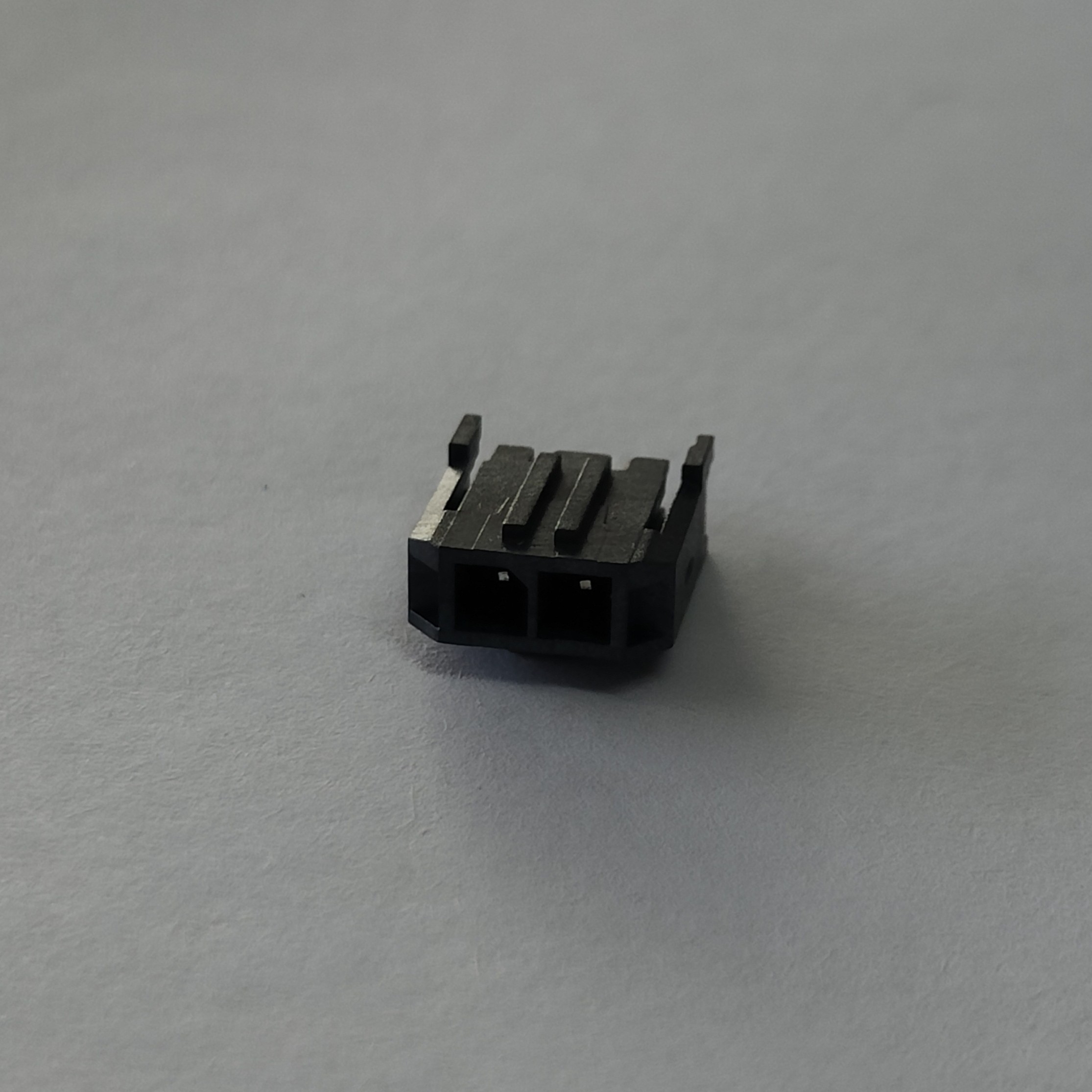 MX 3.0mm Pitch, Single Row Straight Pin, 180° DIP, Black LCP Housing, T2 Copper Tin-Plated