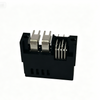 High Current 2x2P RA Female Conn, 5.08 Power 1.27 Signal, 10µ" Au, Black