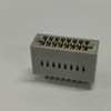 2.54×2.54mm Pitch 90° Right Angle DIP Gold Finger, 2×8P, 1μ" Gold Plating, Gray, No Logo