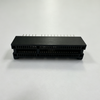 PCIe 64‑Pin Slot, No‑Latch Guide Post, Gold‑Finger, Black, No‑Logo DIP