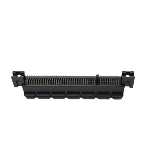 PCIe3.0 98P Low‑Angle Clamp‑Type Conn, With Ears Posts, LCP‑BK, Brass, GF Pins, Screw‑Lock