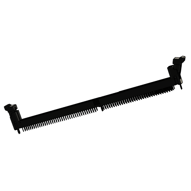 DDR4 288PIN Black Housing with White Latches