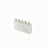 4.20 mm Pitch 5-Pin 180° DIP Connector, Solid Pin, PA66 UL94 V-2, Translucent White