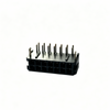 MX 3.0mm Pitch Dual Row Right Angle Header, 90°, DIP, LCP Material, Black, Dimension "L" = 3.00mm