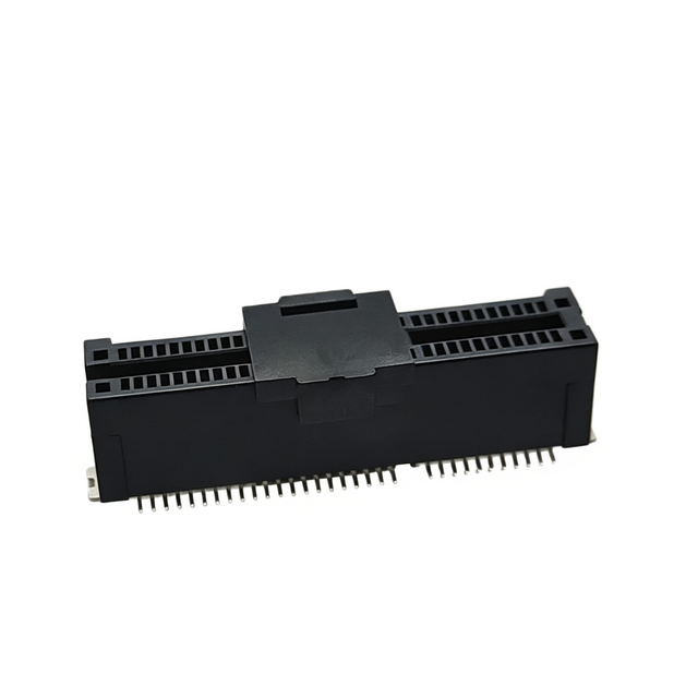 PCIe Gen4 64P SMT Connector Side Cutout Ground Plate 15u'' Au Plated Tape & Reel With Cap