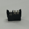 High Current 2x2P RA Female Conn, 5.08 Power 1.27 Signal, 10µ" Au, Black