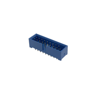 Box Header 3.0 Male, 180° DIP, Gold Flash (G/F) Blue