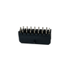MX 3.0mm Dual Row Straight Header 180° DIP LCP Black T2 Copper Tin-Plated With Cover Tape & Reel