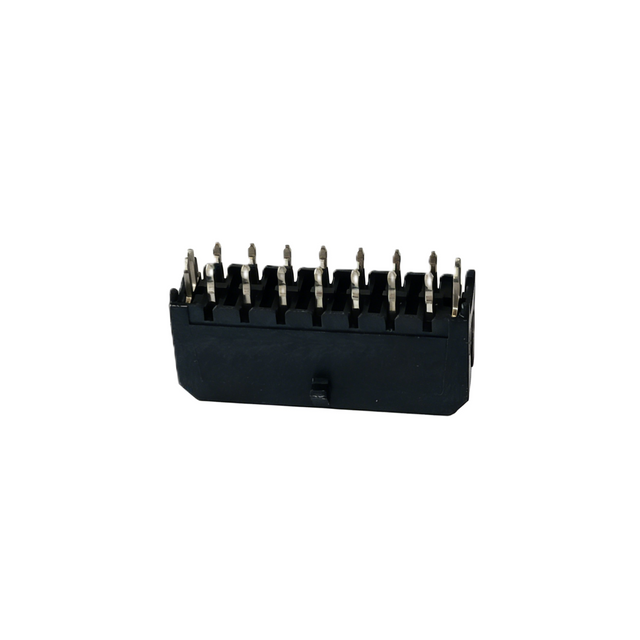 MX 3.0mm Dual Row Straight Header 180° DIP LCP Black T2 Copper Tin-Plated With Cover Tape & Reel