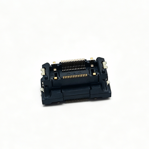 0.5mm Pitch Floating Female Connector, SMT, Au 3μ",LCP Housing, High Temperature Resistant