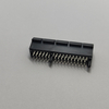 64‑Pin PCIe Open‑End Guide‑Post DIP Connector, Black LCP Housing, Gold‑Plated Terminals
