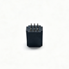 2.54mm Pitch Gold Finger DIP Connector 180° 2x3 Pin, Half Gold Tin 1u", High Temp Black Housing, 0.5mm Slot