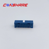 Box Header 3.0 Male, 180° DIP, Gold Flash (G/F) Blue