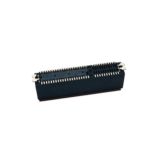 PCIe 5.0 SMT Connector, Side Cutout Without Side Overhang, Gold Plating 15μ", Black Housing