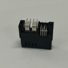 High Current 2x2P RA Female Conn, 5.08 Power 1.27 Signal, 10µ" Au, Black