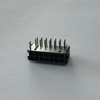 MX 3.0mm Pitch Dual Row Right Angle Header, 90°, DIP, LCP Material, Black, Dimension "L" = 3.00mm